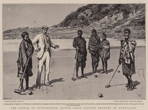 De Verspreiding van de Beschaving, Inheemse Meisjes die Croquet spelen in Pondoland